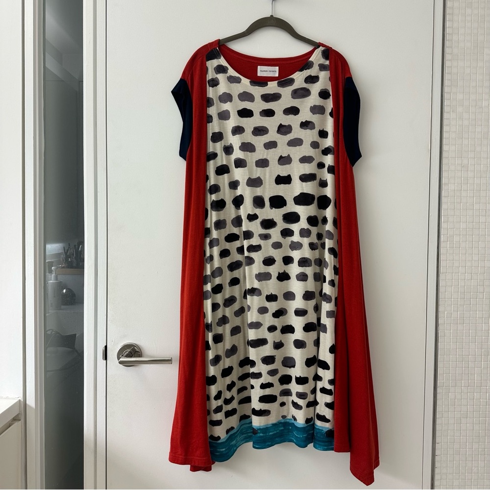 Stylish Red and Black Polka Dot Dress